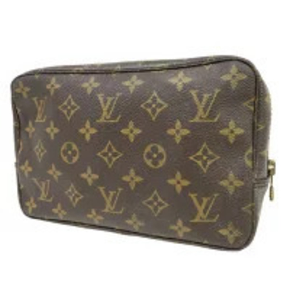 Louis Vuitton Trouse Toilette Bag Shoulder Pouch Monogram Leather